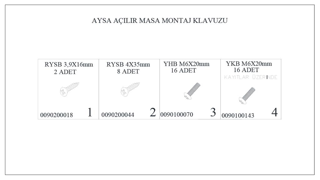 Aysa Yemek Odasi Ays Zizi Montaj Kilavuzlari