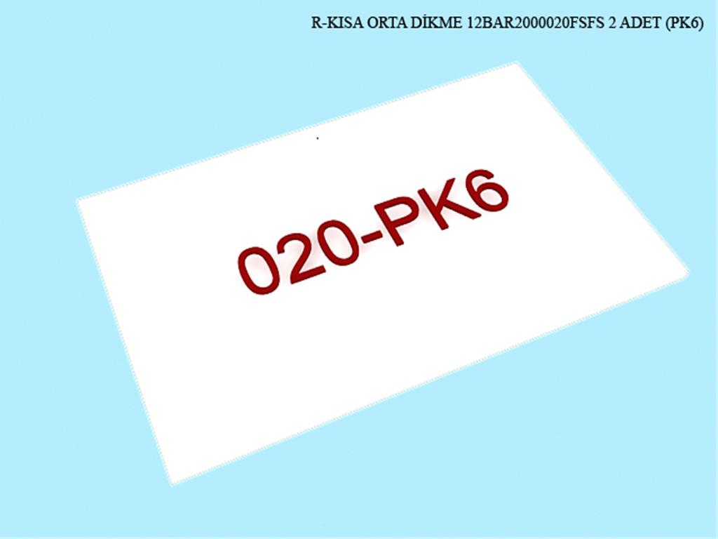 12BAR2000020FSFS, SRG GRD KISA ORTA DIKME FIL DISI