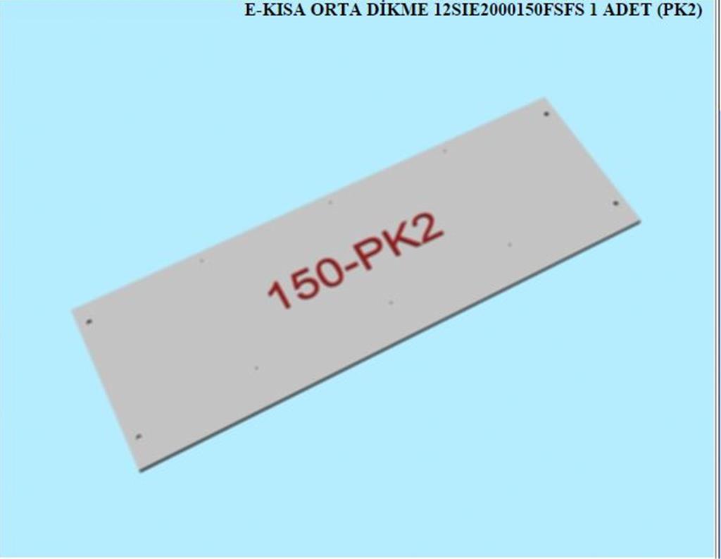 12SIE2000150FSFS, 3 KPL SRG GRD KISA ORTA DIKME /FIL DISI