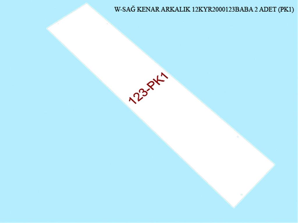 12KYR2000123BABA, 5 KPL GRD KENAR ARKALIK / KREM (EN)